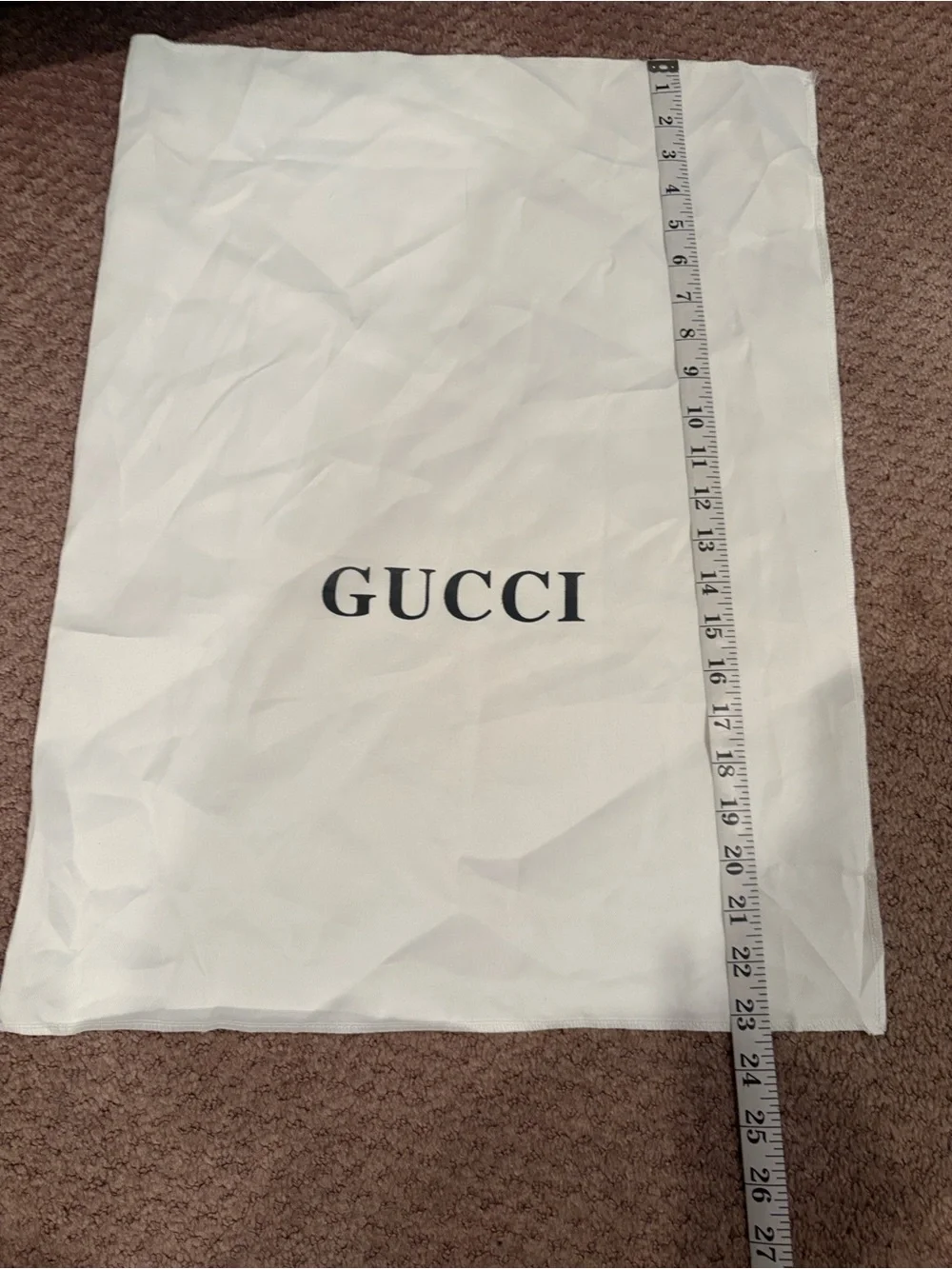 White dust cover with logo
